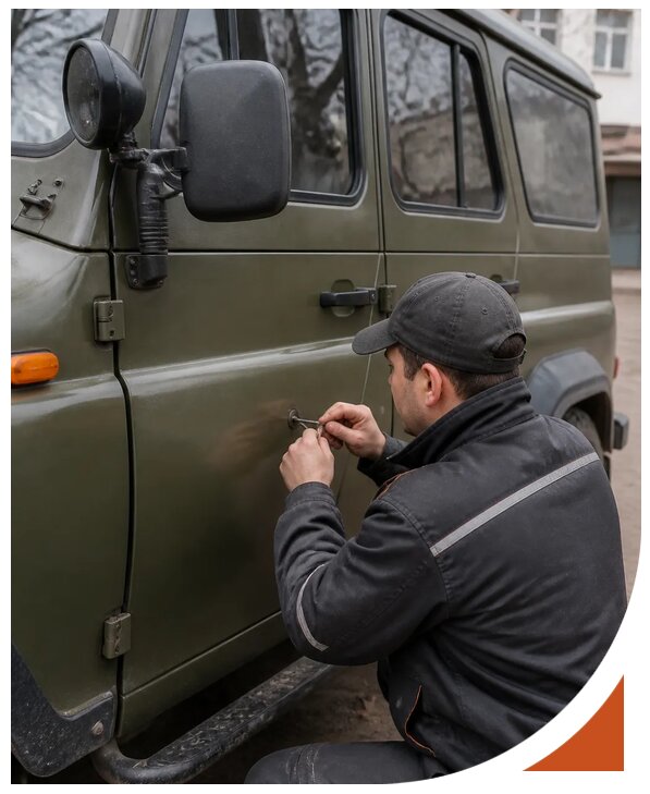 Профессиональное вскрытие автомобиля УАЗ без повреждений в Владимире